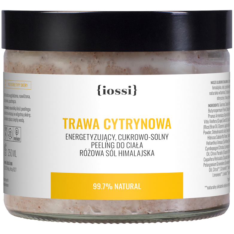 Iossi Trawa Cytrynowa сахарно-солевой скраб для тела, 250 мл - фото