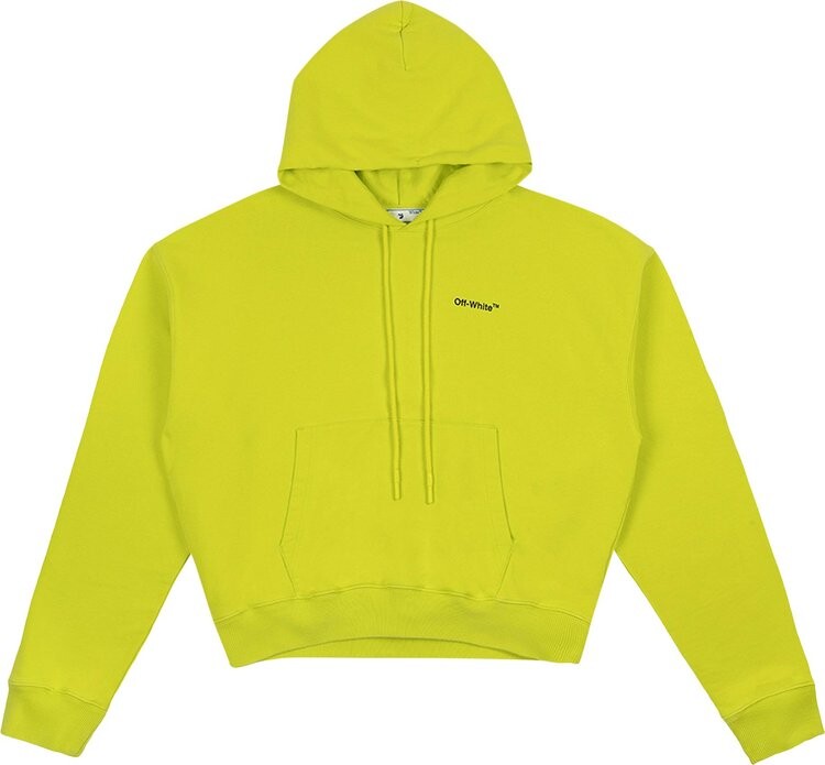 

Худи Off-White Caravaggio Arrows Hoodie 'Lime/Black', зеленый