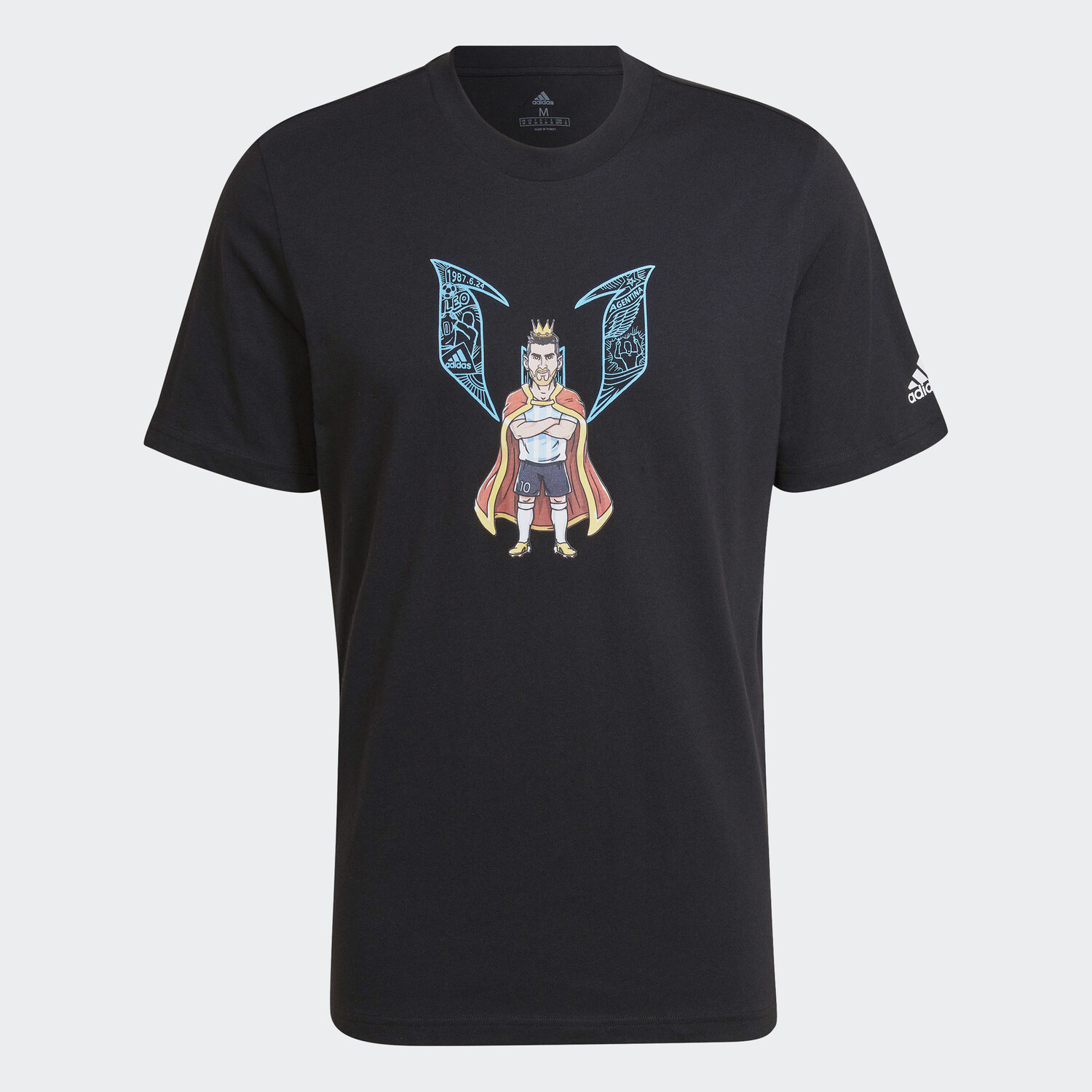 

Футболка Adidas MESSI Short Sleeve, Черный/Принт