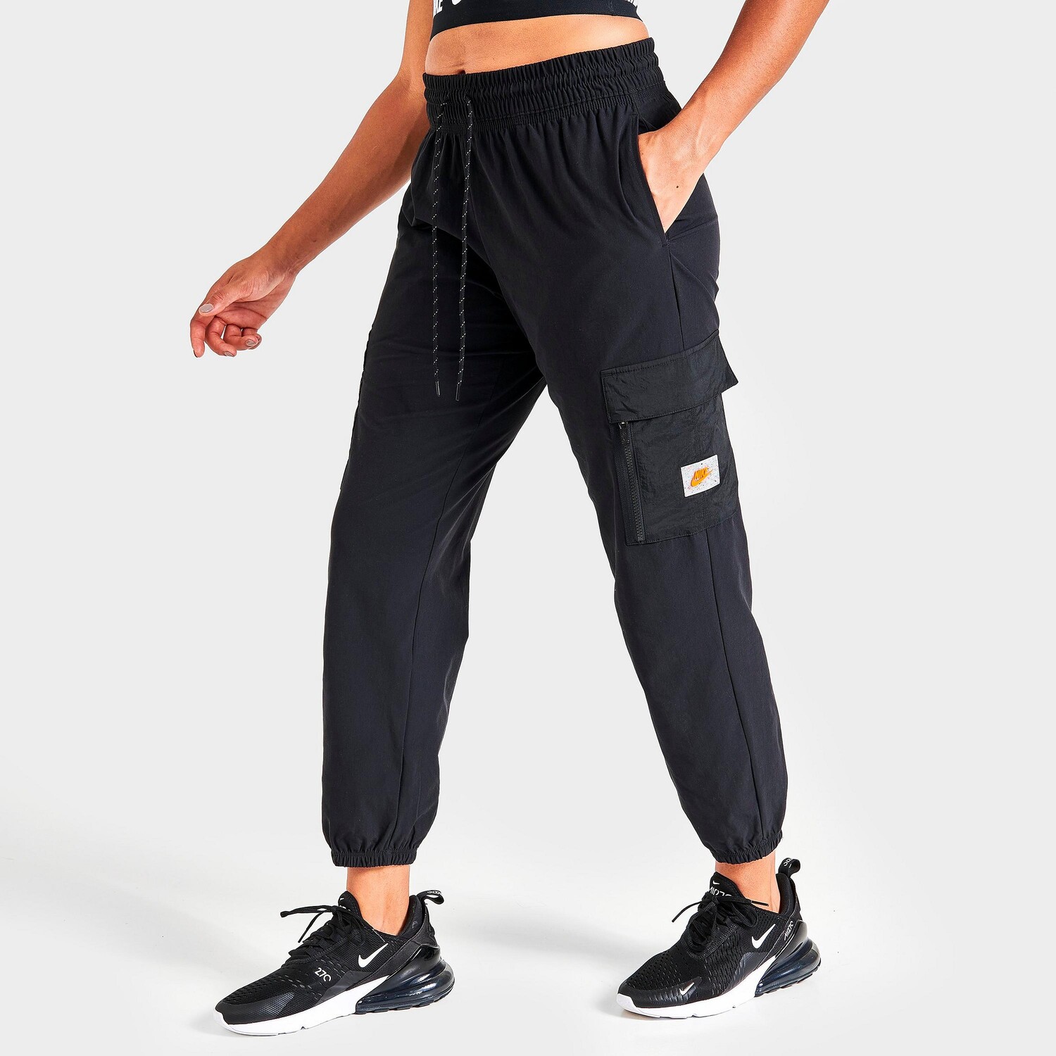 

Женские брюки-карго Nike Sportswear Utility Woven Cargo Jogger, черный