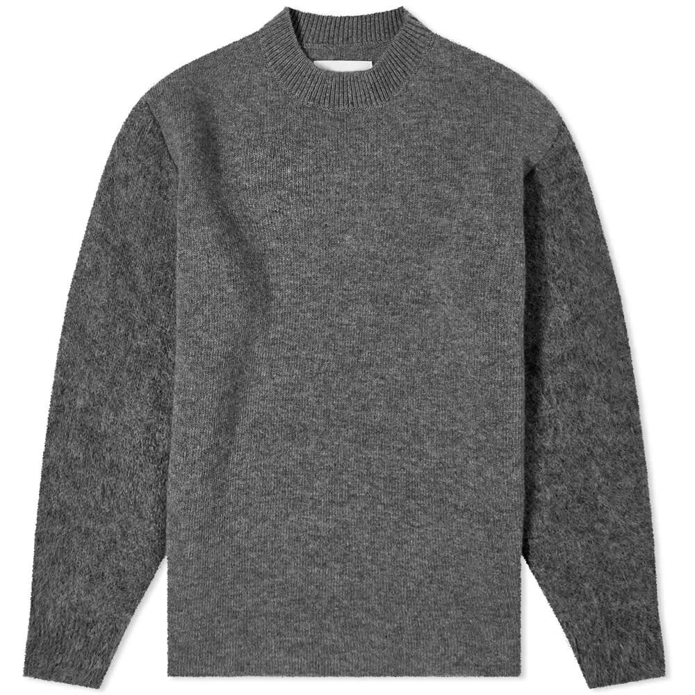 

Джемпер Jil Sander Textured Sleeve Knit Top, Серый