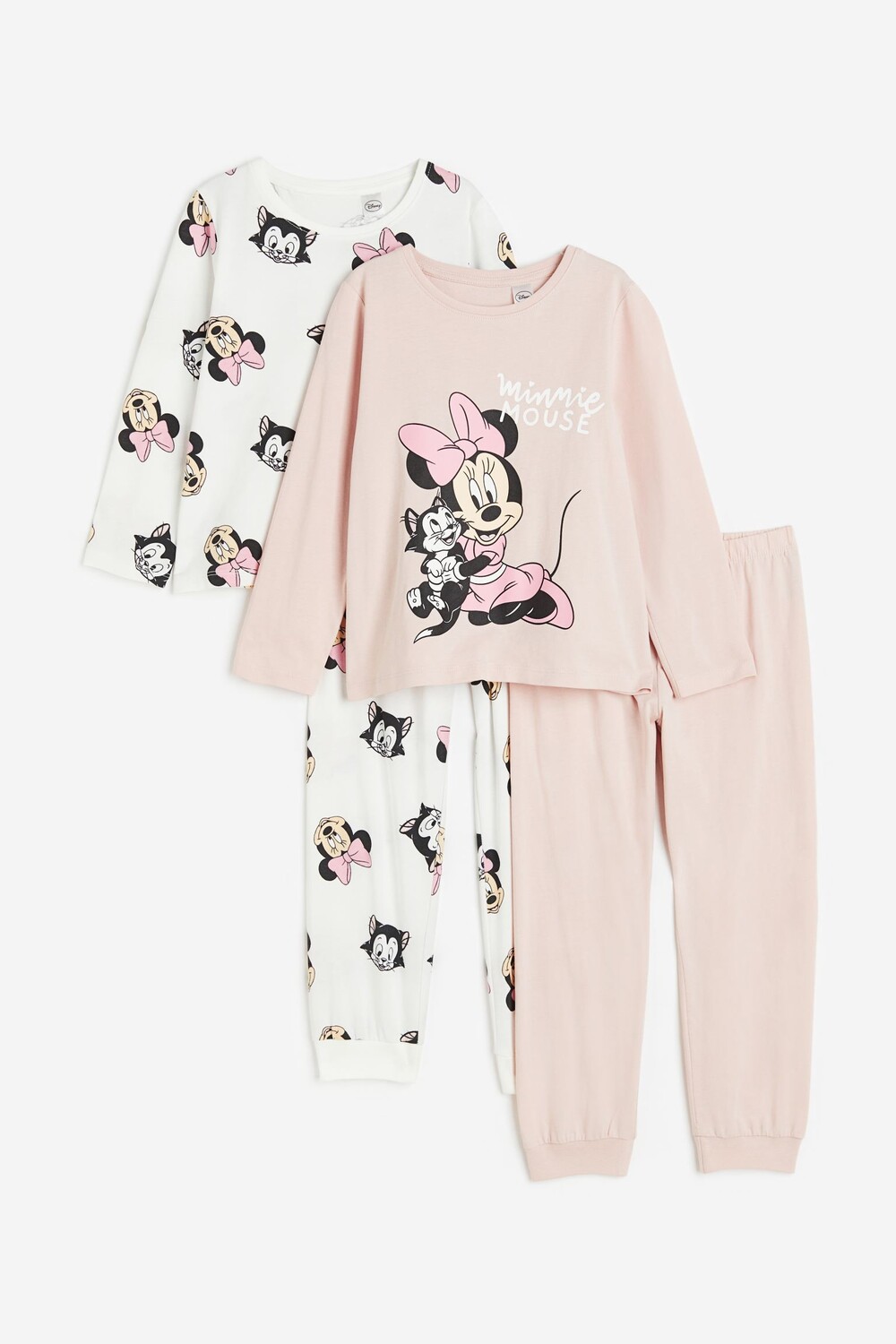 

Комплект пижам H&M Kids Printed Minnie Mouse, 2 предмета, светло-розовый