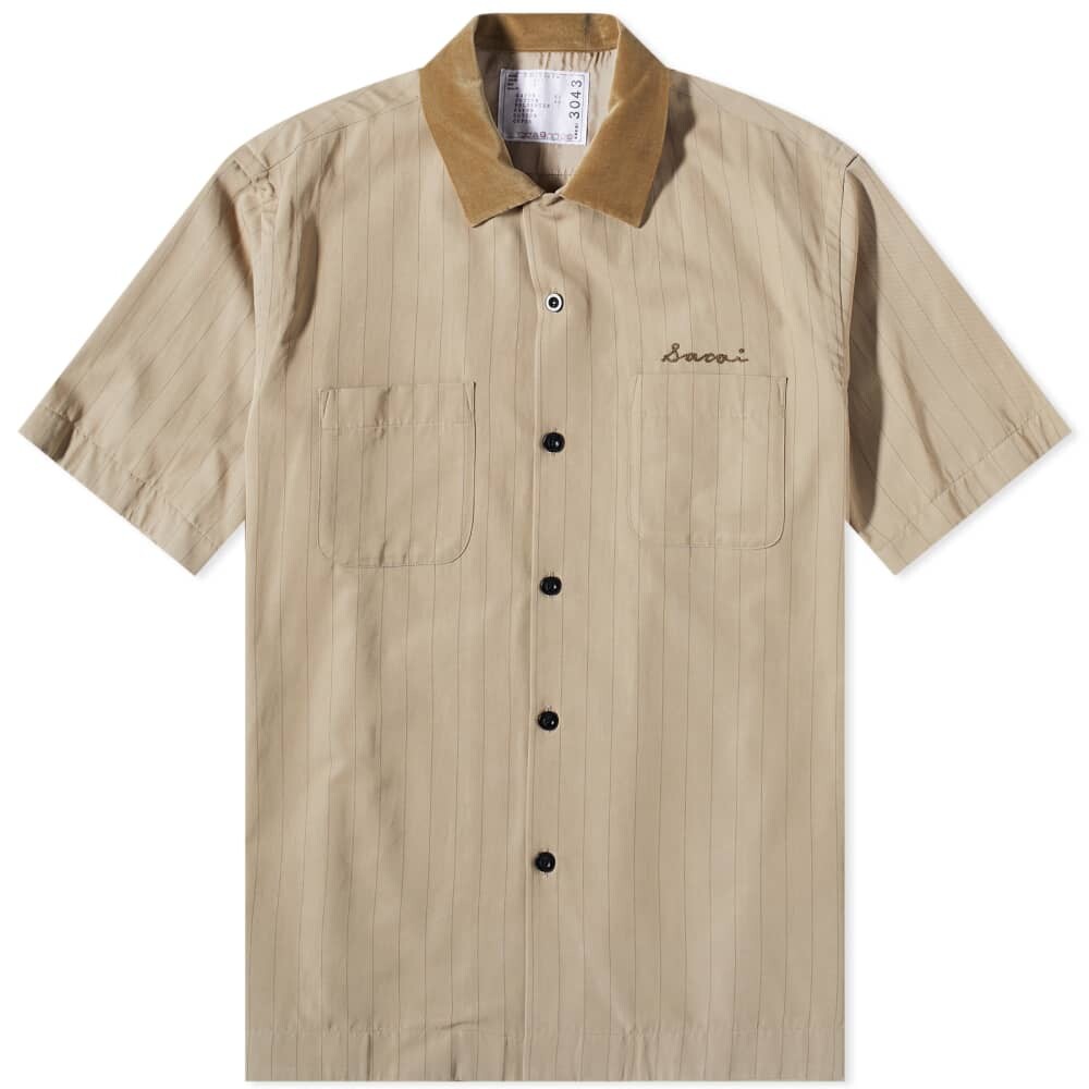 

Рубашка Sacai Chalk Stripe Bowling Shirt