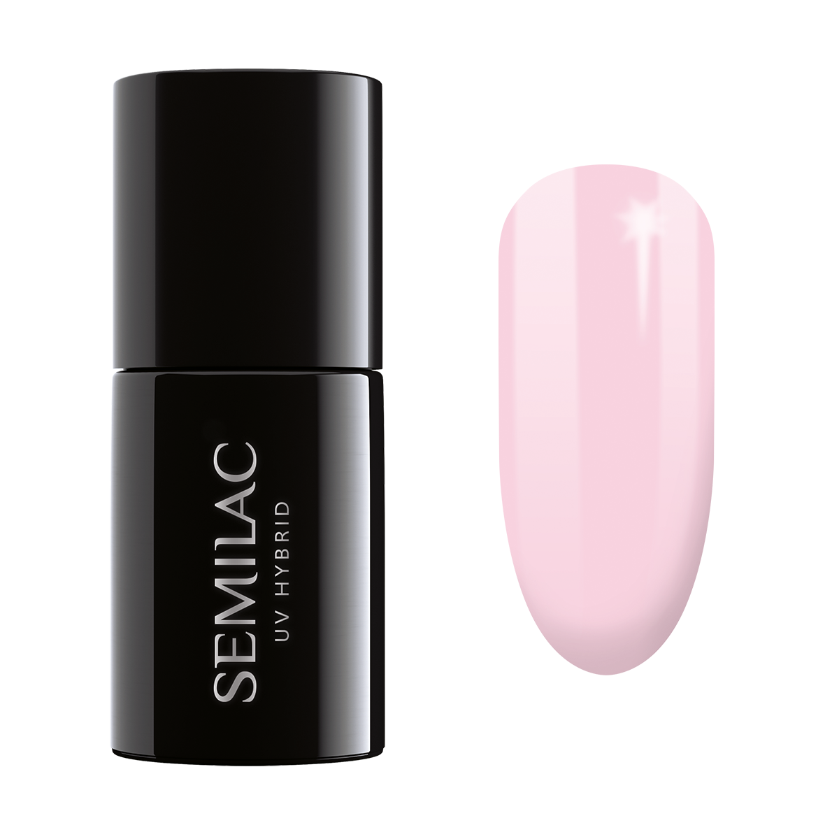 Semilac UV Hybrid гибридный лак для ногтей, 002 Delicate French