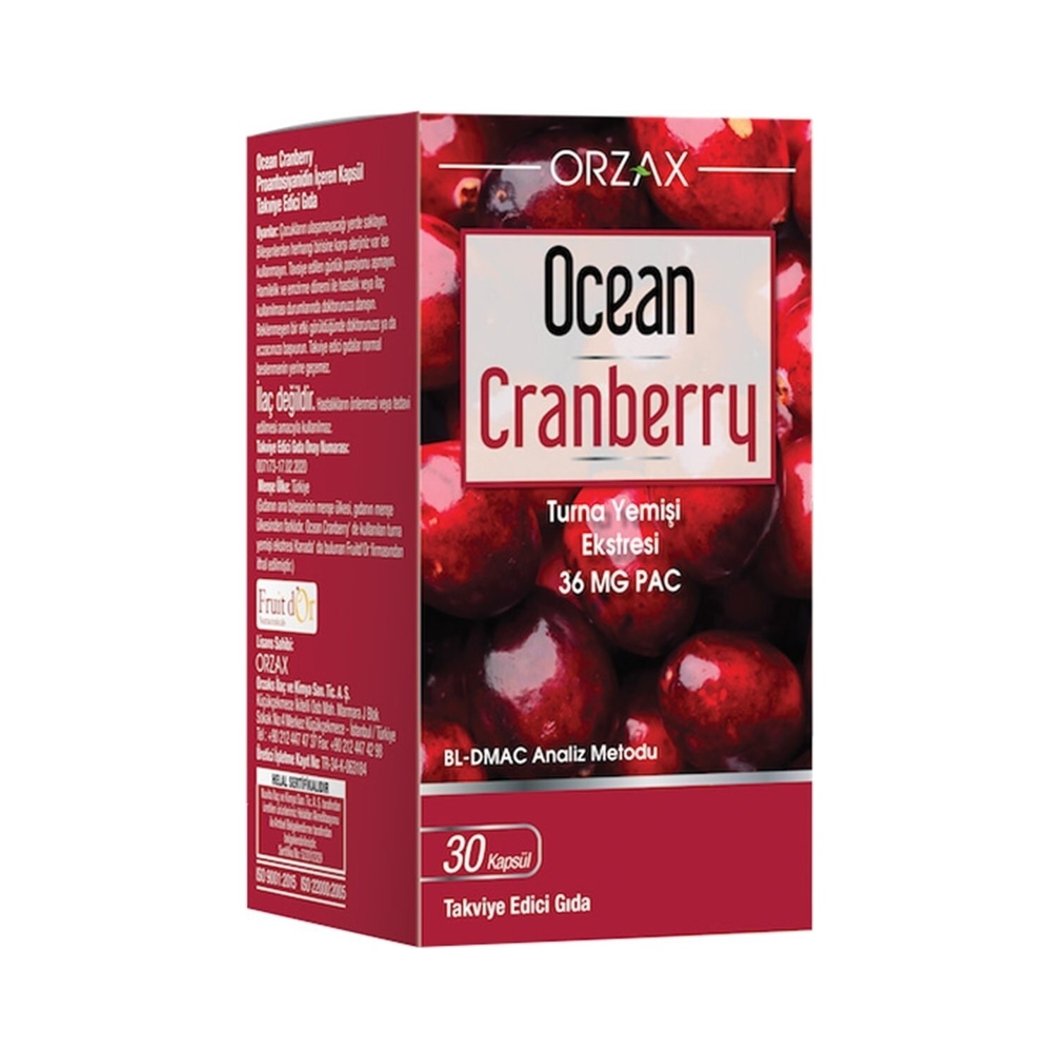 Клюква Ocean 30 капсул гибискус cranberry crush