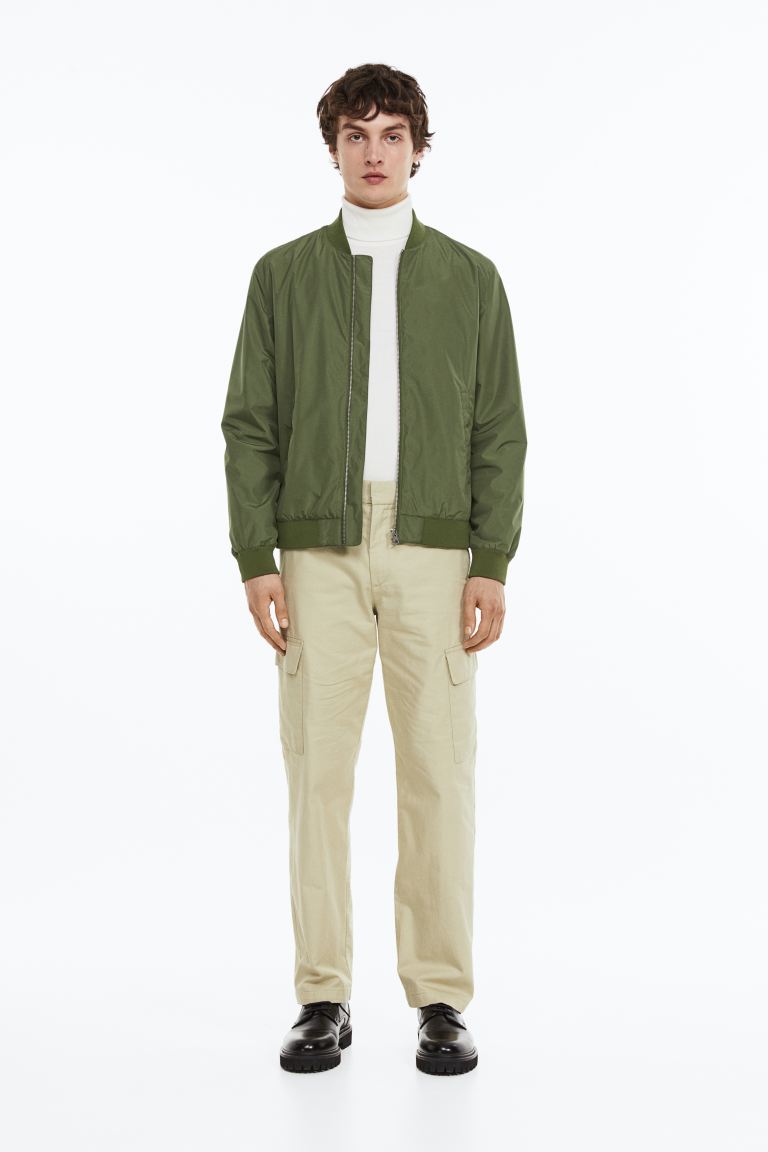 Брюки карго свободного кроя H&M, светло-зеленый брюки карго h