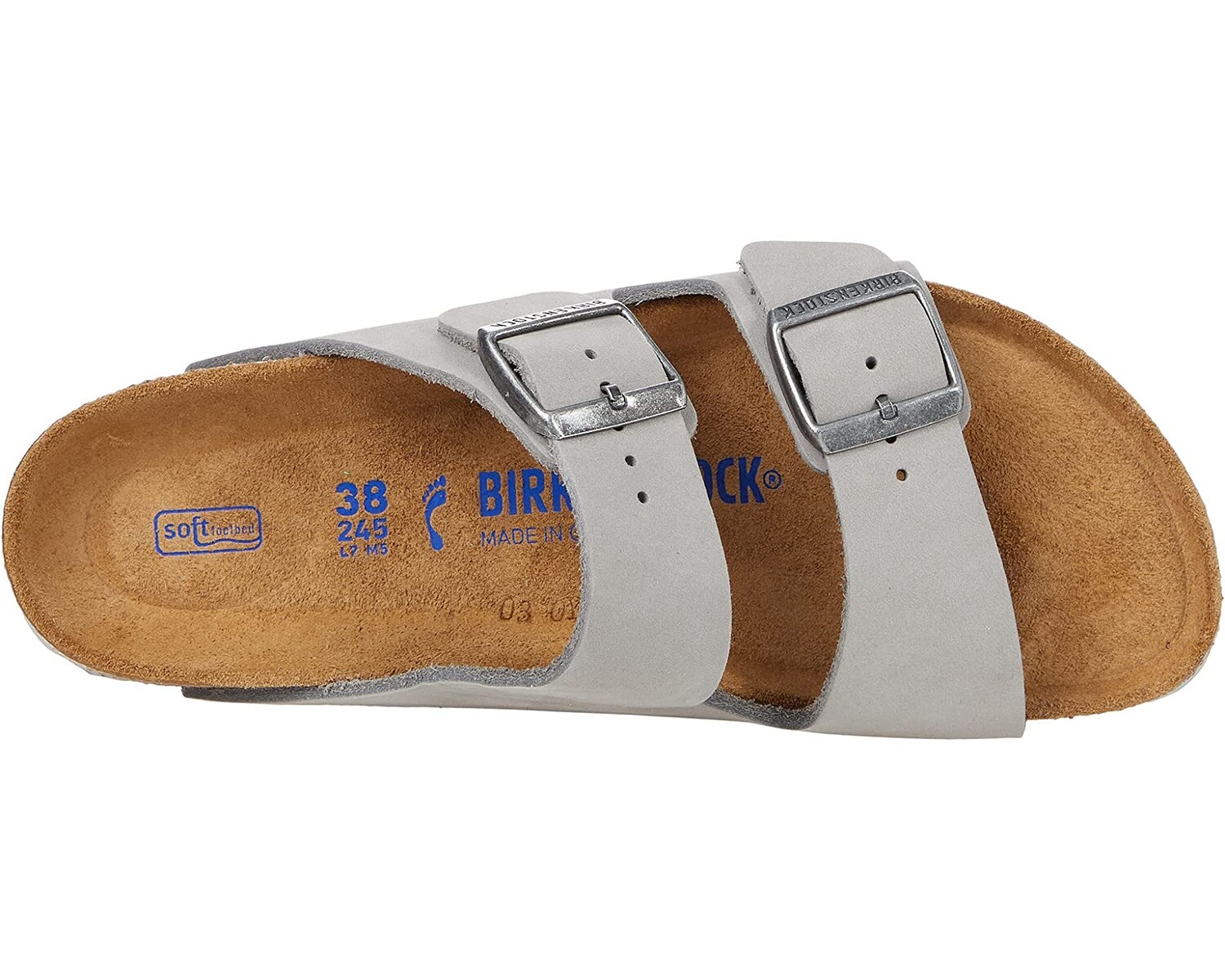 

Сандалии Arizona Soft Footbed Birkenstock, серый