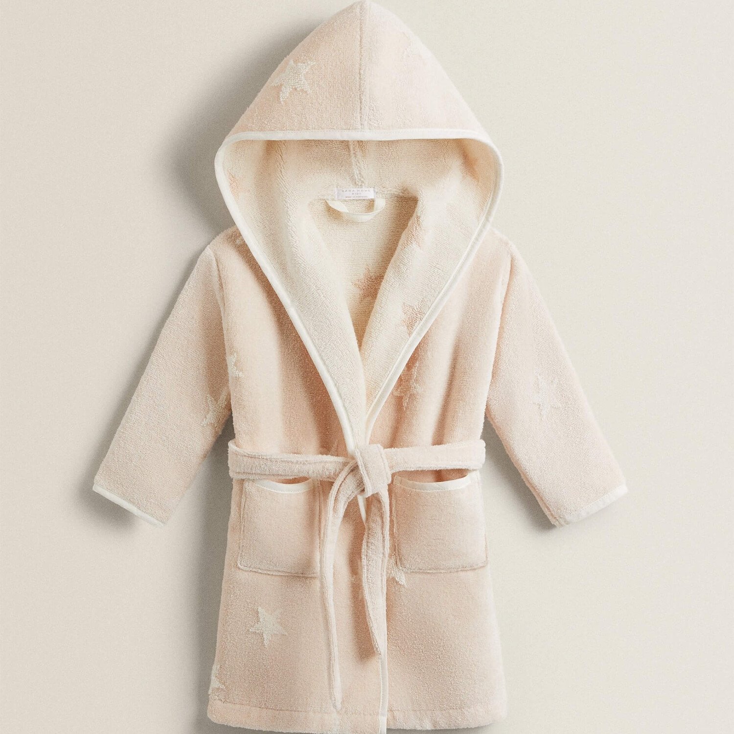 

Халат Zara Home Star Velour Jacquard, розовый
