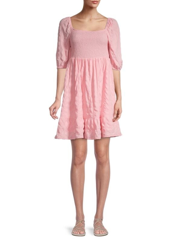 

Платье в клетку и присборенное платье BCBGeneration Blossom pink