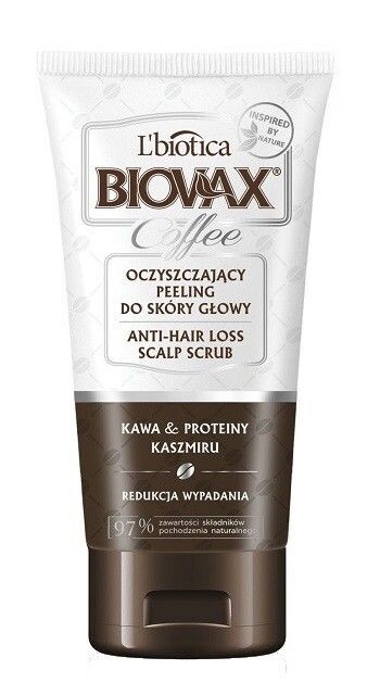 

Biovax Glamour Kawa & Proteiny Kaszmiru скраб для кожи головы, 125 ml