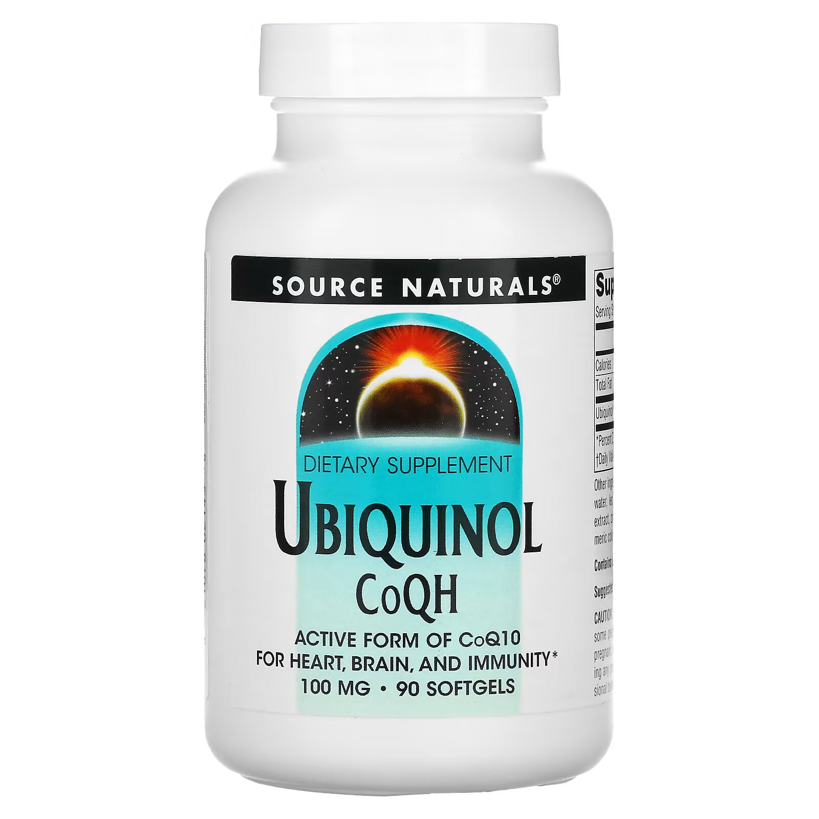 Source Naturals, Убихинол CoQH​​, 100 мг, 90 капсул - фото