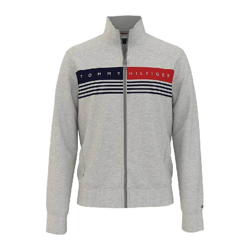

Толстовка Tommy Hilfiger Stripe Zip, серый
