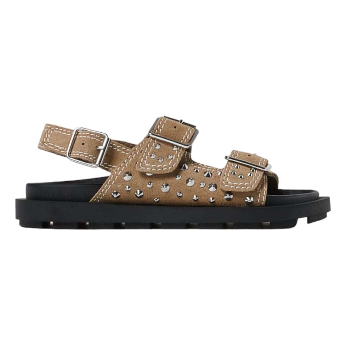 

Сандалии Zara Kids Studded Leather, коричневый