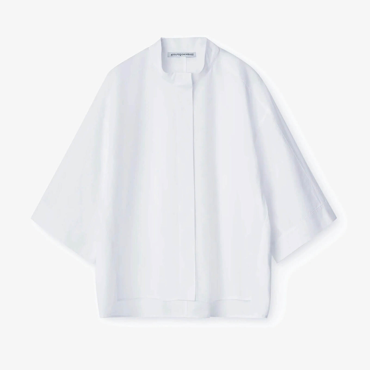 

Блузка для девочки Adolfo Dominguez Mandarin Collar, белый