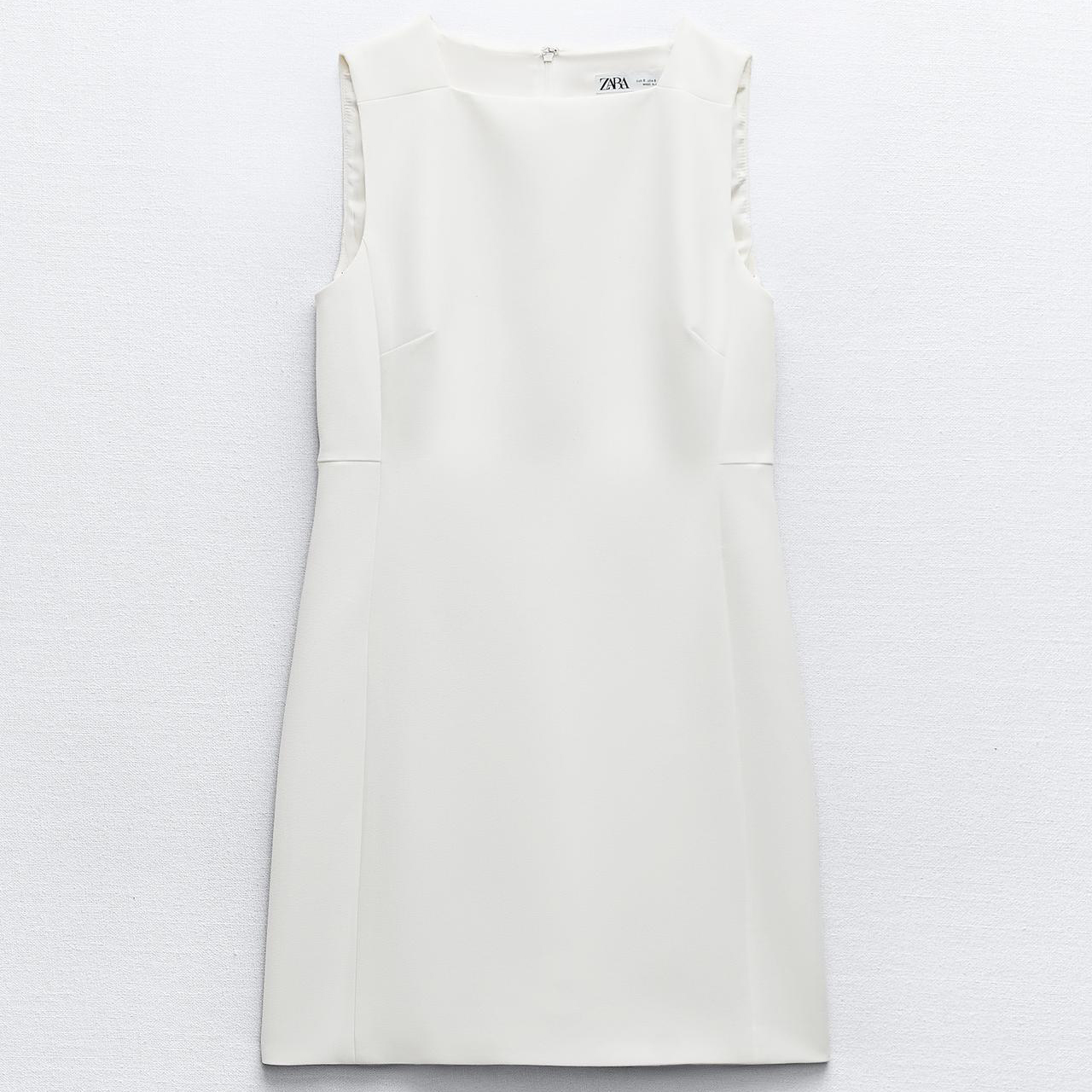 Платье Zara ZW Collection Sleeveless Short, экрю