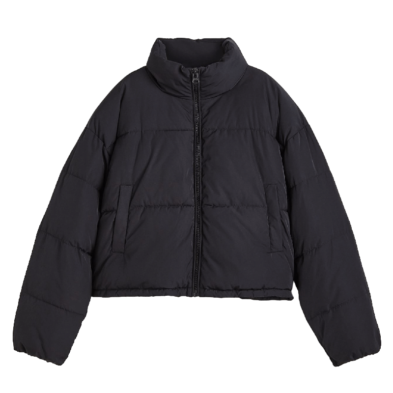 Куртка утепленная H&M, черный inspire куртка стеганая свободного кроя синий