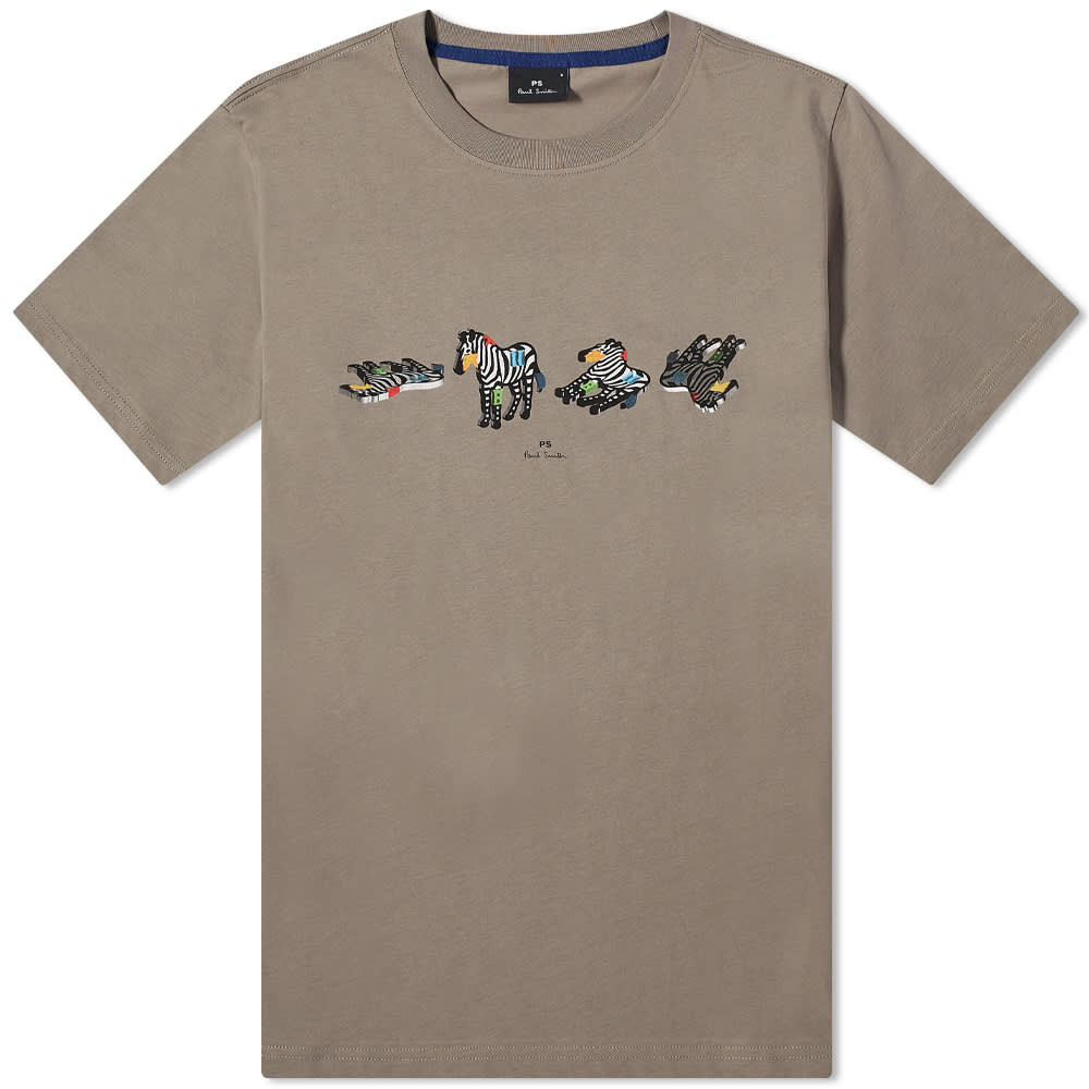 

Футболка Paul Smith 4 Zebras Tee, Серый