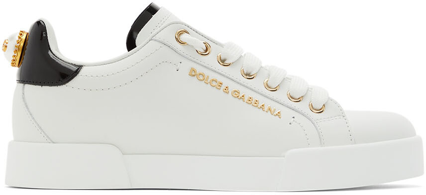 

Белые кроссовки Portofino Dolce & Gabbana
