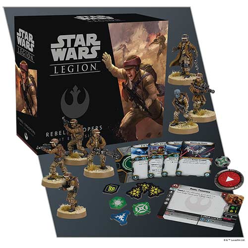 настольная игра star wars legion core ware rebel troopers unit expansion en Фигурки Star Wars: Legion – Rebel Troopers Unit Expansion Fantasy Flight Games