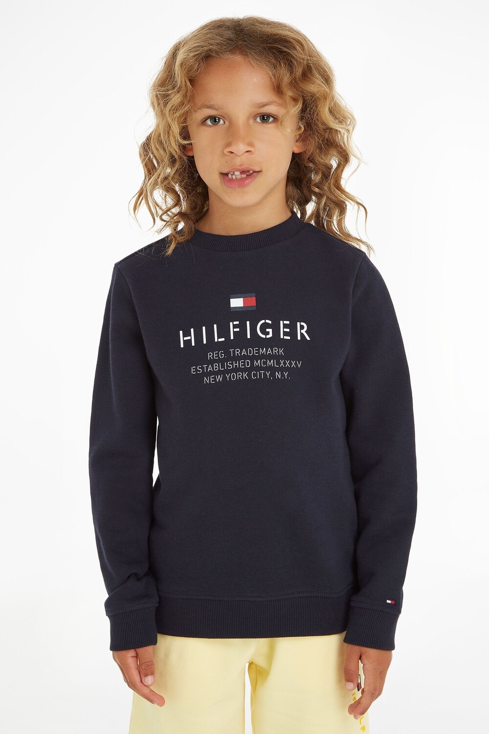 

Синий свитер с логотипом Tommy Hilfiger, синий
