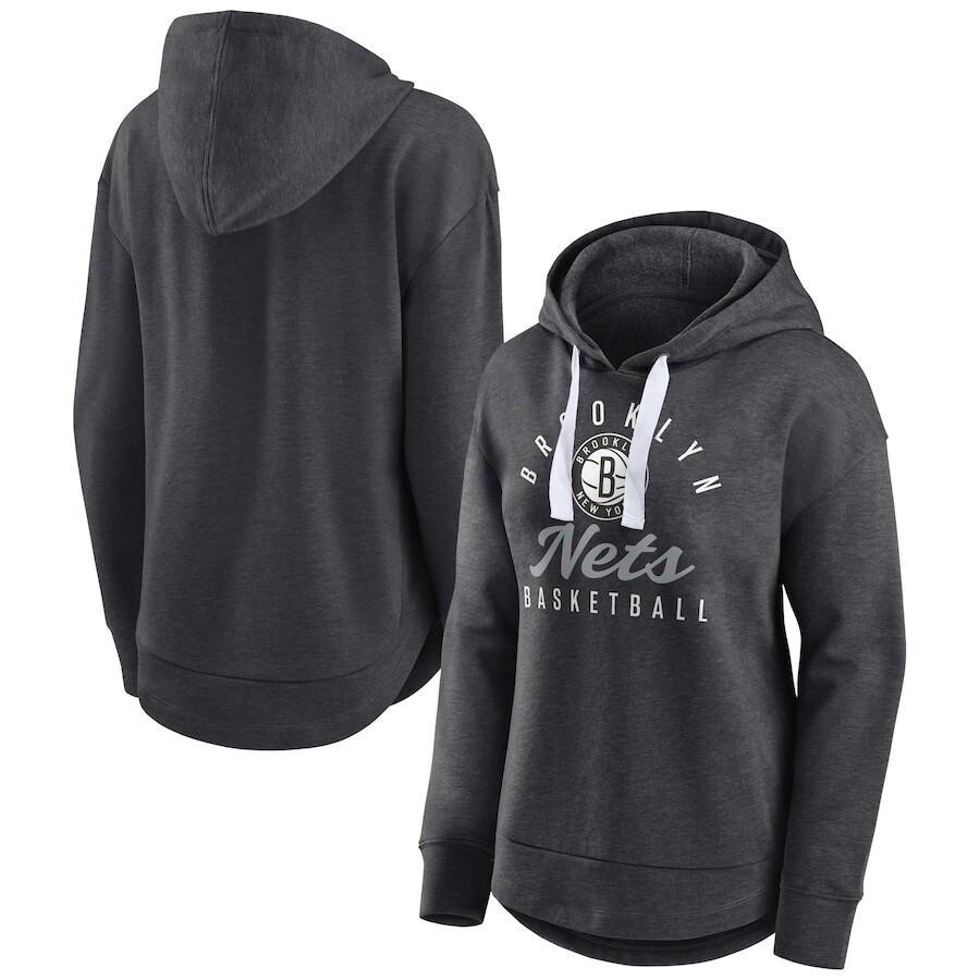 

Пуловер с капюшоном Fanatics Branded Brooklyn Nets, угольный