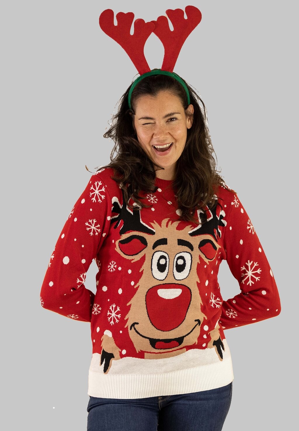 

Вязаный свитер RUDOLF THE REINDEER Jap, цвет red