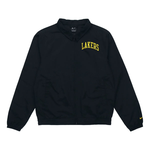 

Куртка Nike Los Angeles Lakers NBA Lightweight lapel Zipper Long Sleeves Logo Jacket Black, черный