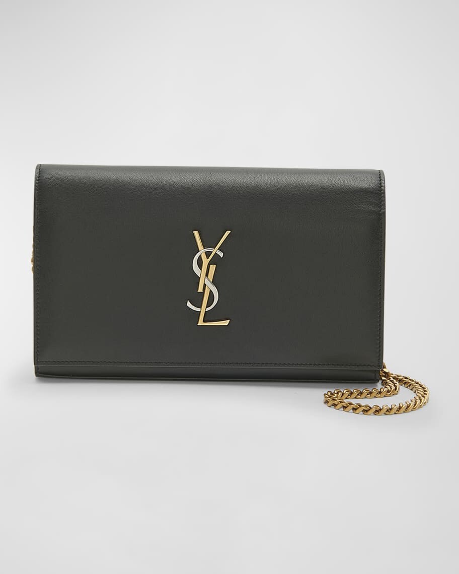 

Кожаный кошелек YSL Napa на цепочке Saint Laurent