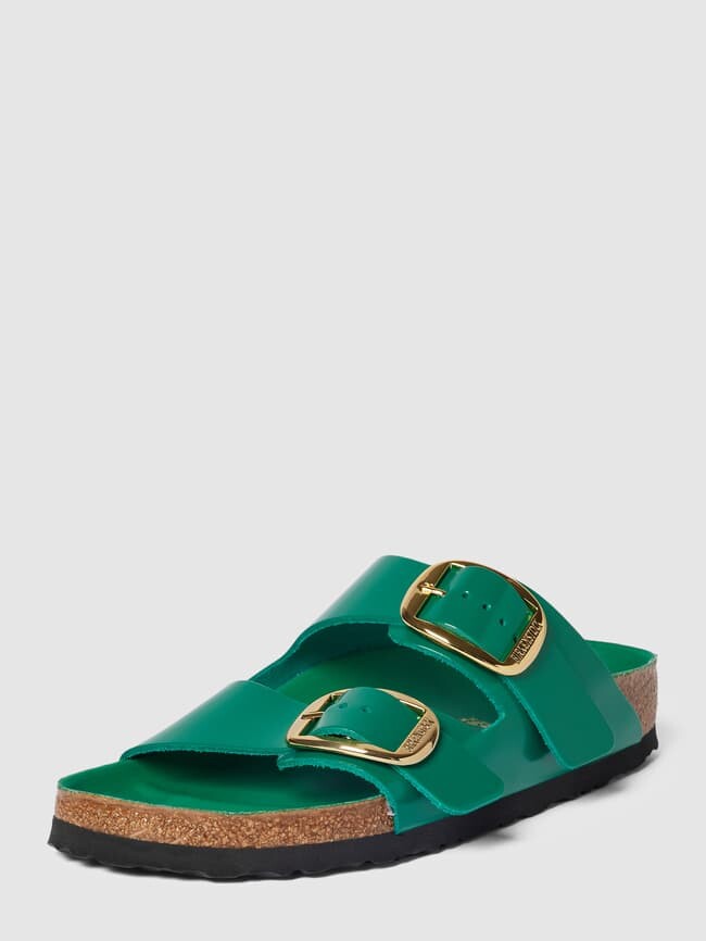 

Шлепанцы из натуральной кожи модель "Аризона" Birkenstock, зеленый