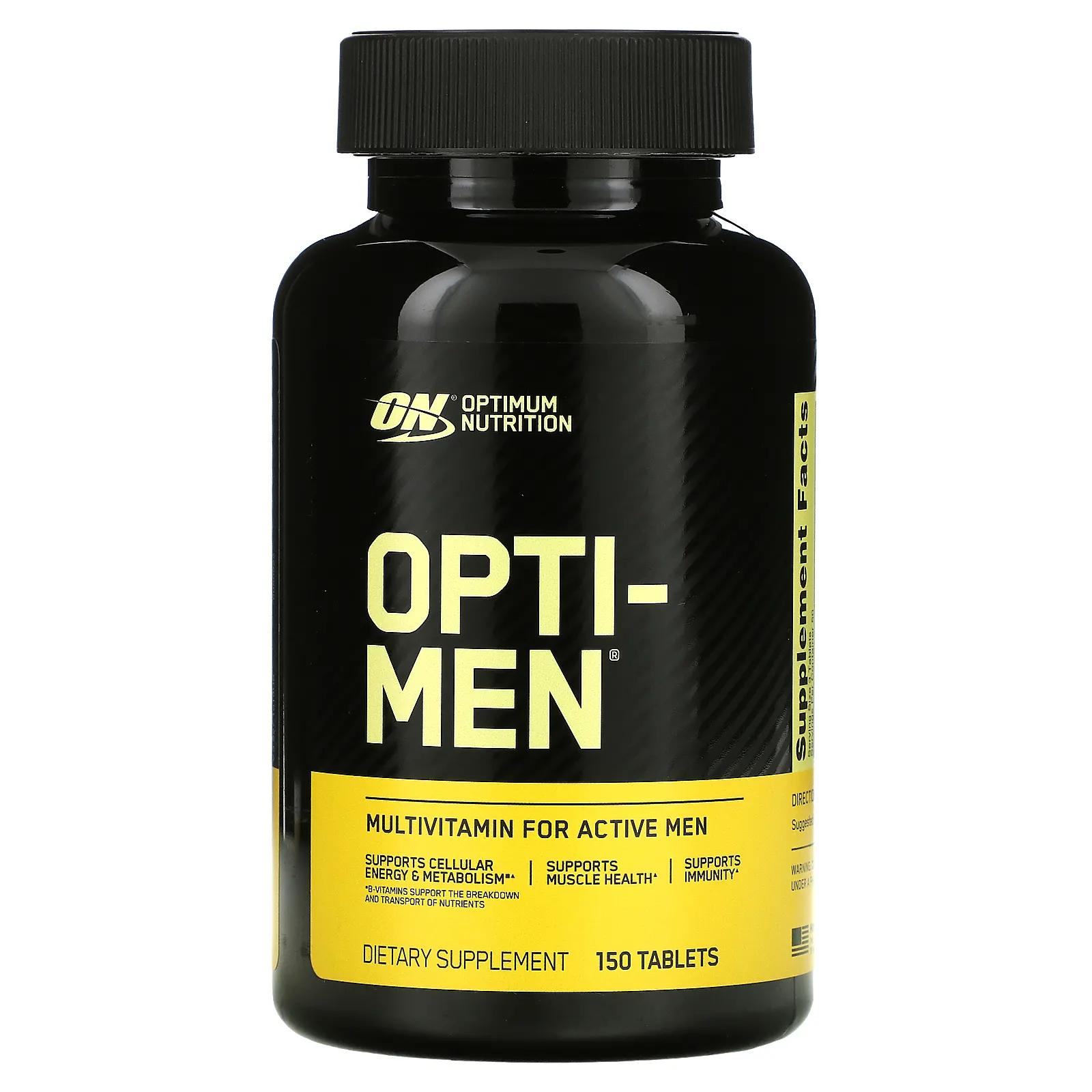 Optimum Nutrition Opti-Men Система оптимизации питательных веществ 150 таблеток optimum nutrition opti men multivitamin 150 tablets