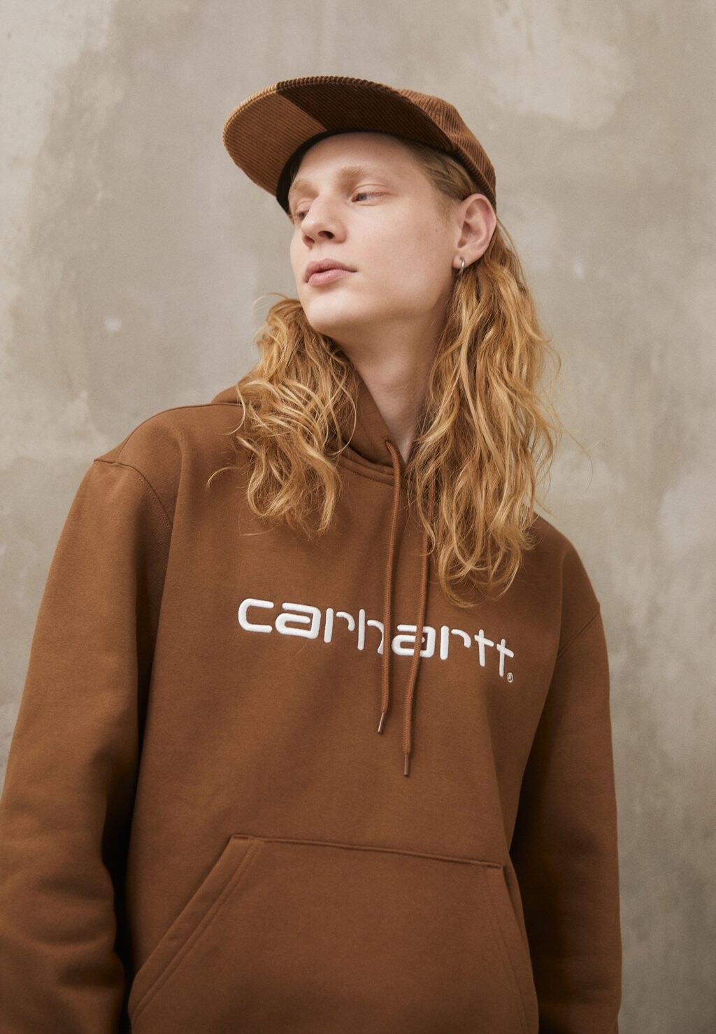 

Толстовка Carhartt WIP Hooded, тамаринд/белый, Коричневый