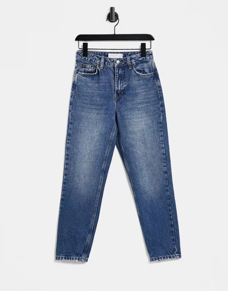 

Джинсы цвета индиго Topshop Mom