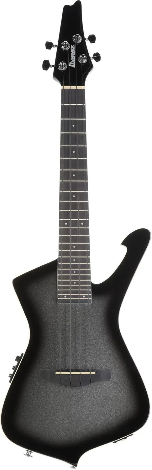 

Ibanez UICT100MGS Iceman электрическая тенор-укулеле — серый металлик Sunburst