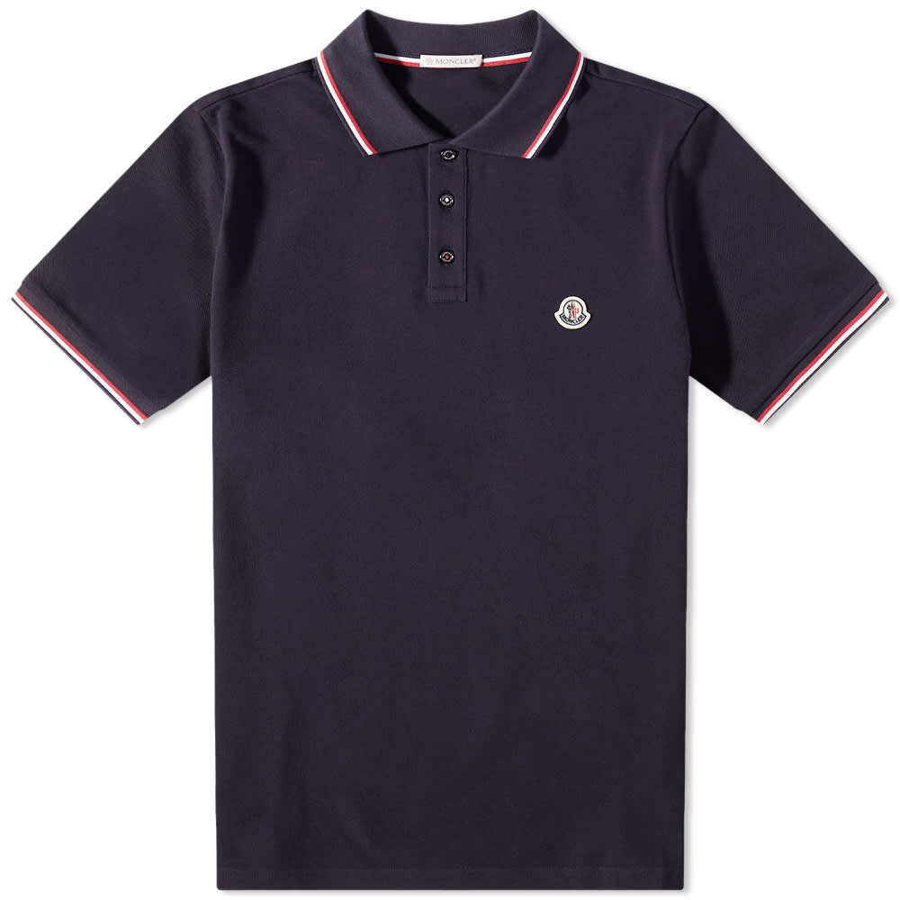 

Футболка Moncler Classic Logo Polo, Черный, Футболка Moncler Classic Logo Polo