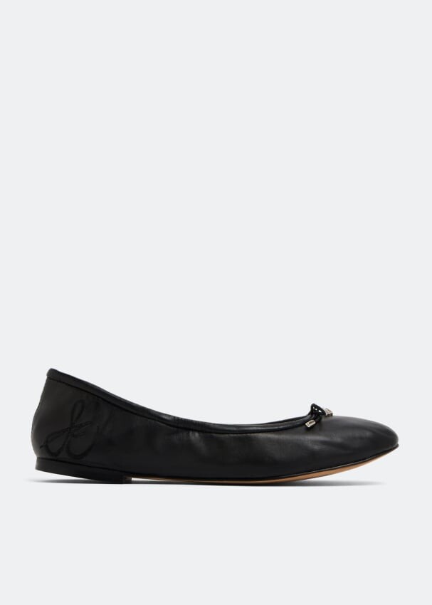

Балетки SAM EDELMAN Felicia leather ballerinas, черный