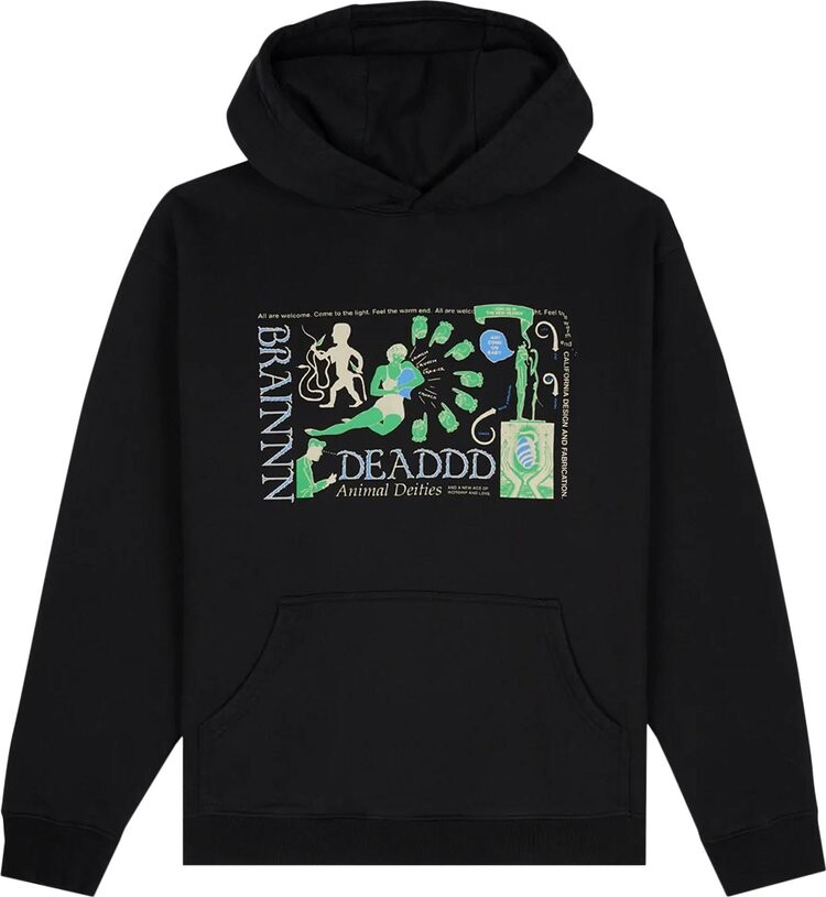 

Худи Brain Dead Animal Dieties Hoodie 'Black', черный