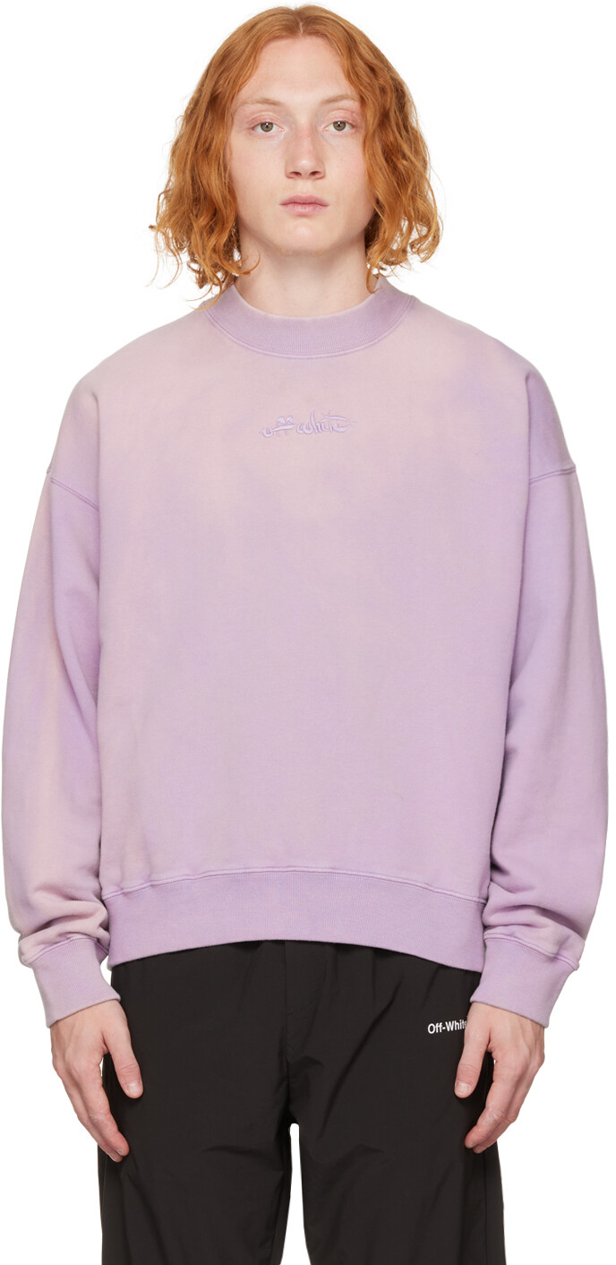 

Пурпурный свитшот Laundry Script Skate Off-White, Фиолетовый