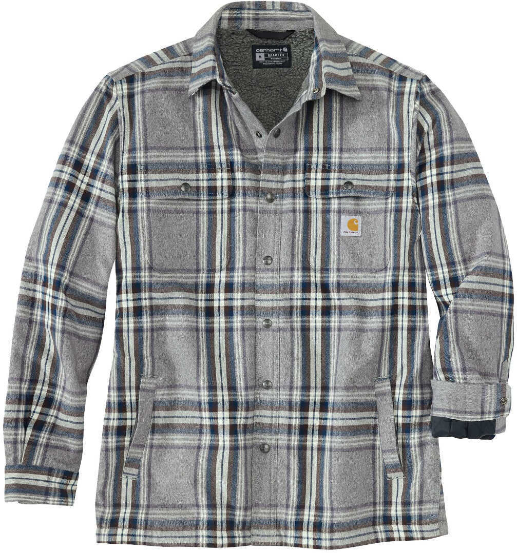 Рубашка Carhartt Flannel Sherpa Lined, серый