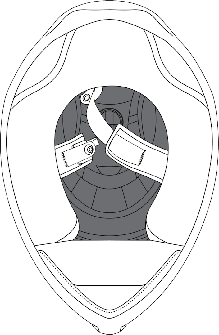 Накладки коронные AGV K-6/K-6 S для шлема