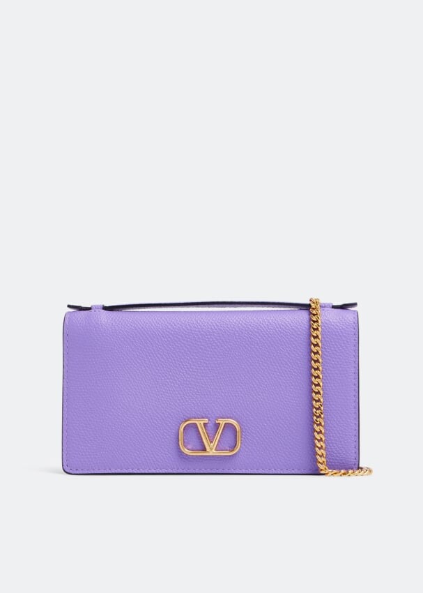 

Кошелек VALENTINO GARAVANI VLogo Signature chain wallet, фиолетовый
