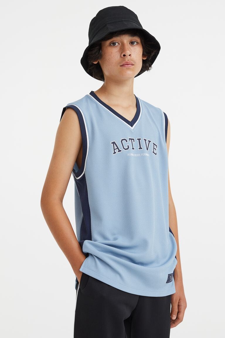 

Баскетбольная майка H&M Active, голубой