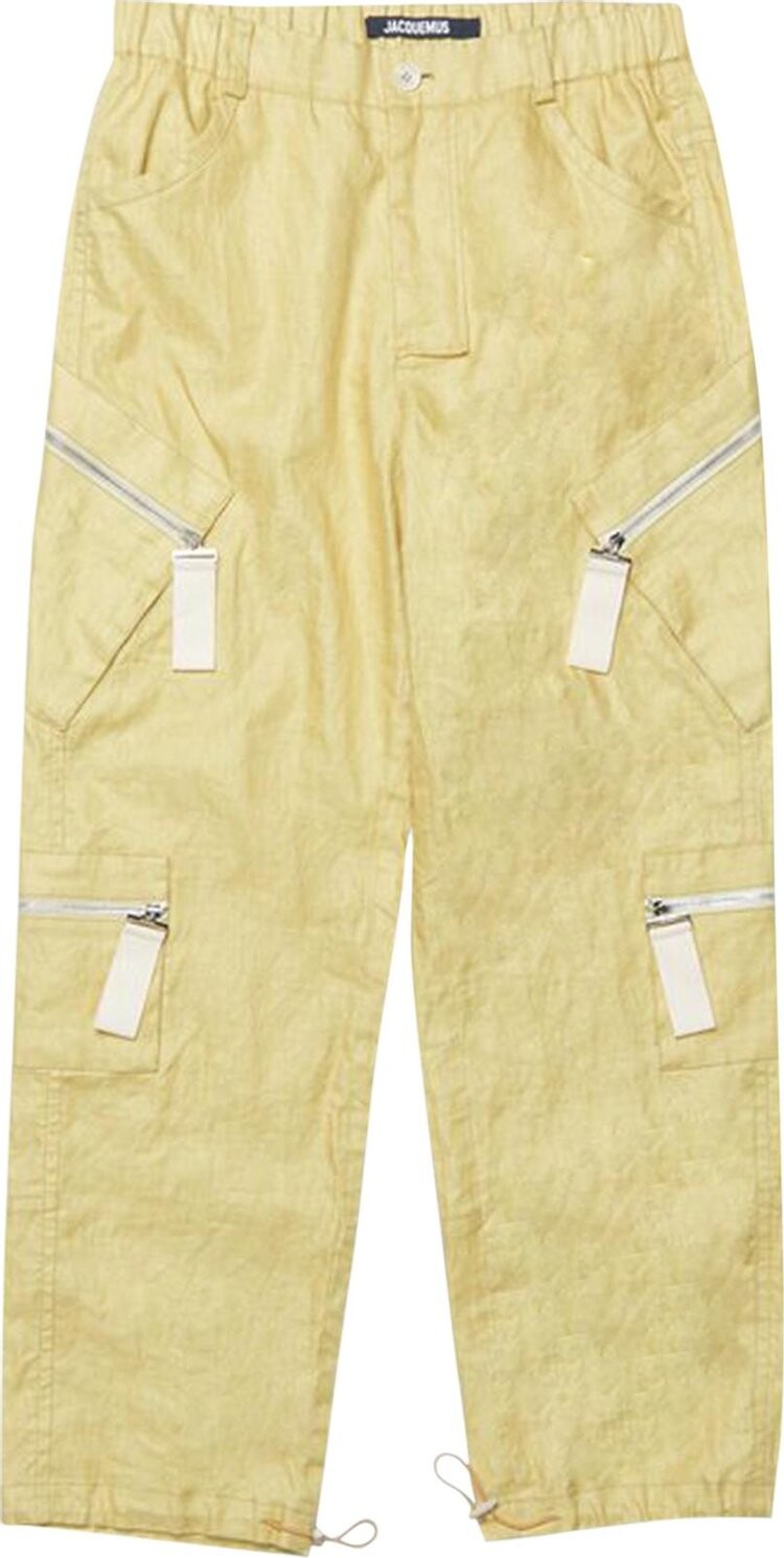 

Брюки Jacquemus Le Cargo Marrone Zipped Cargo Pants 'Light Green', зеленый