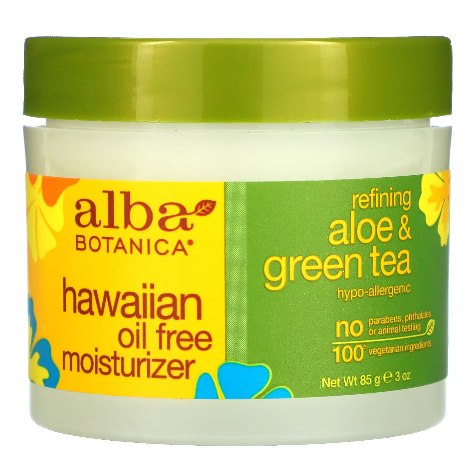 Alba Botanica, Гавайское увлажняющее средство без масла, очищающее алоэ и зеленый чай, 85 г (3 унции) panoxyl pm восстанавливающее балансирующее увлажняющее средство с ниацинамидом 85 г 3 унции
