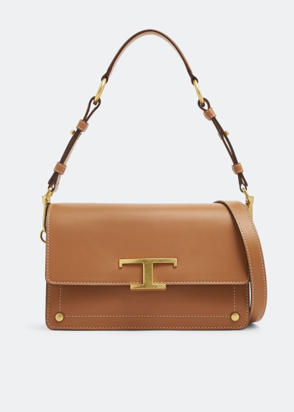 Сумка TOD'S Timeless mini shoulder bag, коричневый