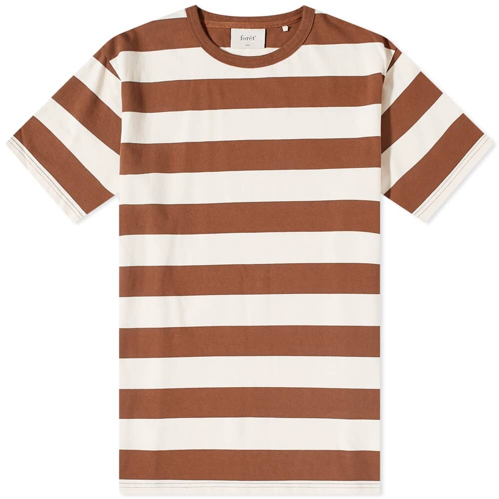 

Футболка Foret Brave Stripe Tee, Коричневый