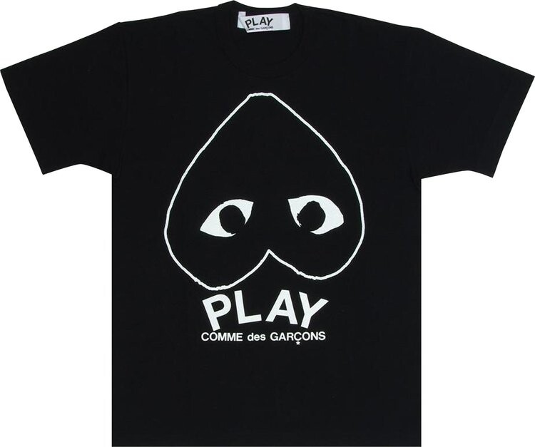 

Футболка Comme des Garçons PLAY Logo T-Shirt 'Black', черный