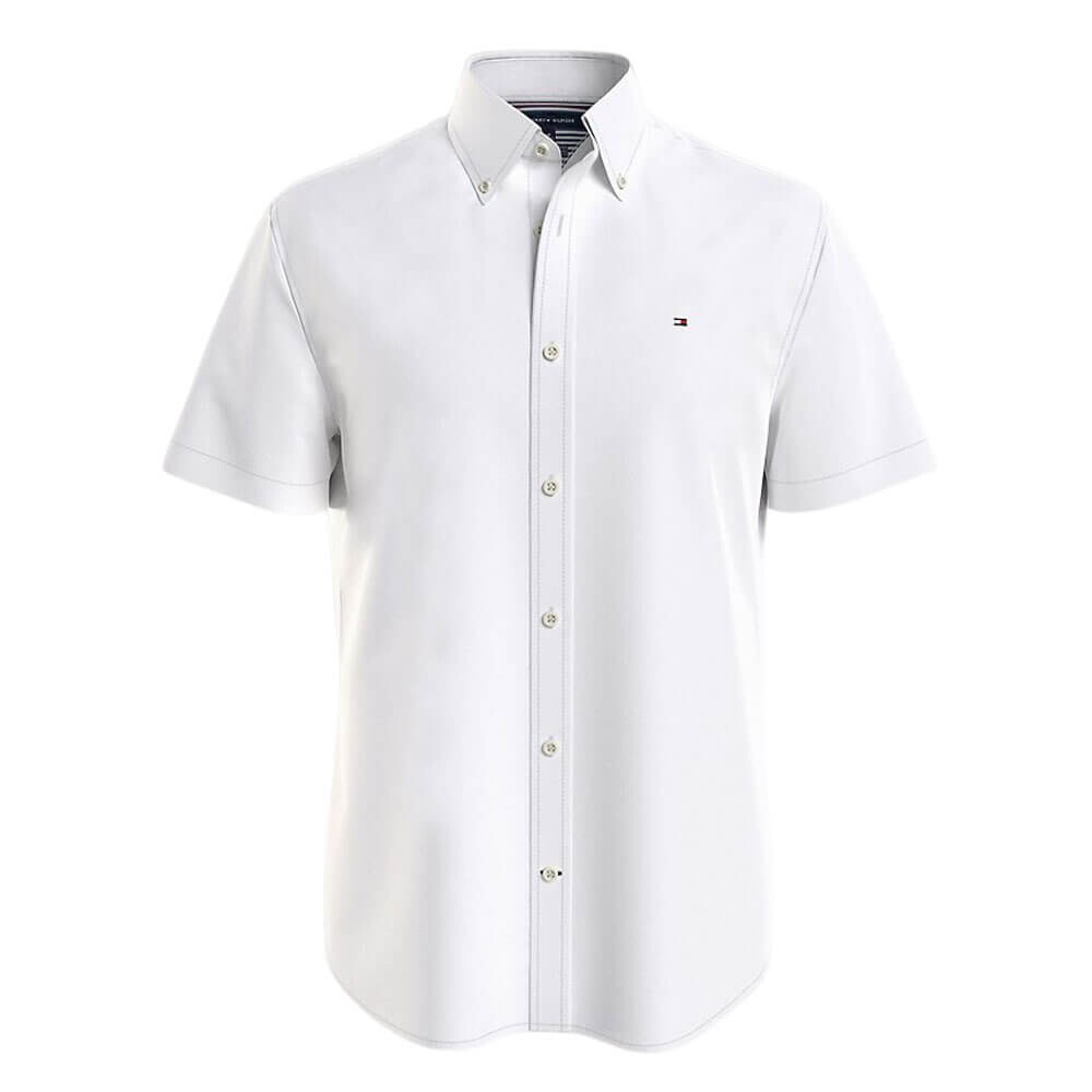 

Однотонная Льняная Рубашка Tommy Hilfiger Regular Fit, белый