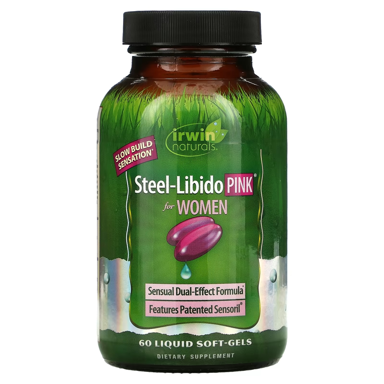 Irwin Naturals Стальное-Либидо розовые для женщин, 60 мягких капсул витамины для женщин irwin naturals sensual women 60 капсул