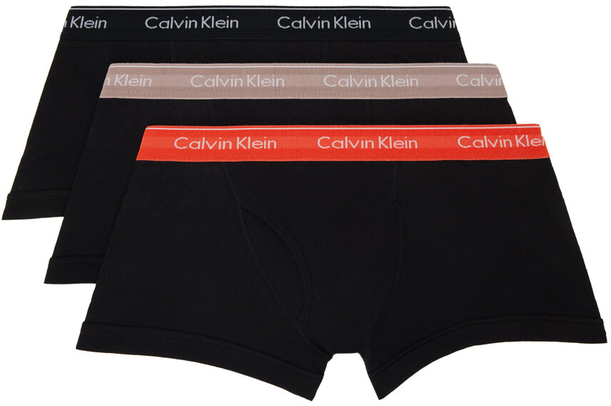 

Набор из трех черных плетеных боксеров Calvin Klein Underwear
