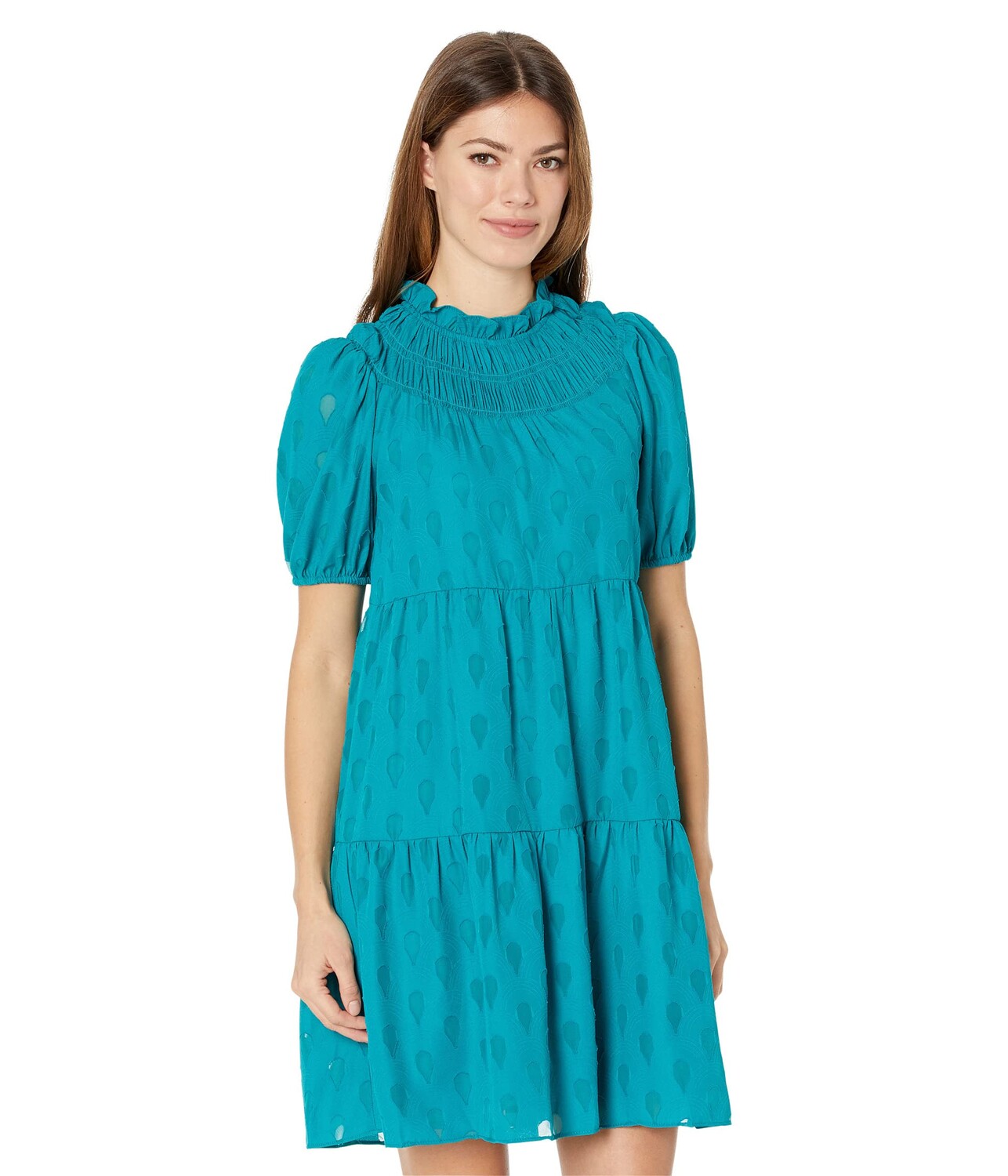 

Платье Donna Morgan, Mock Neck Burnout Swing Dress